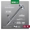 Spax SPAX Multi-Material No. 8 in. X 1-1/2 in. L Phillips/Square Pan Head Serrated Construction Screws 4111010400402 - alternate 5